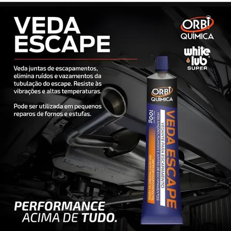 Imagem de Cola Veda Escapamento Repara Furos Orbi 100g Automotivo