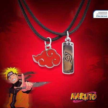 Kit Naruto Colar Símbolo Da Aldeia Da Folha E Colar Akatsuki - Super Size  Figure Collection - Kits / Conjuntos de Joias e Bijuterias - Magazine Luiza