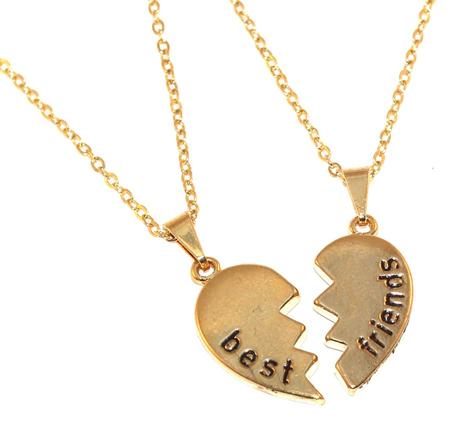 Colar Best Friends Forever Amizade Folheado Ouro 18k - B3 - Milena