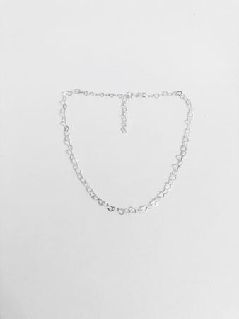 Imagem de Colar Feminino Choker Prata 925 Coração