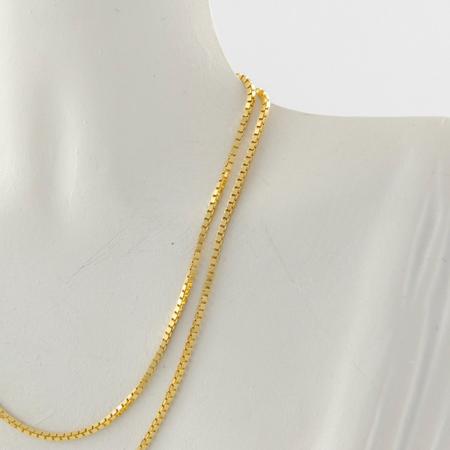 Imagem de Colar Feminino Ouro 18k Corrente Veneziana 1.0 60 Cm Cordão