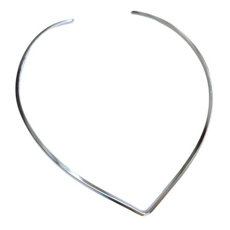 Imagem de Colar Gargantilha Chocker V Aço Cromo Não Escurece Artesanal