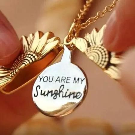 Colar de girassol You Are My Sunshine