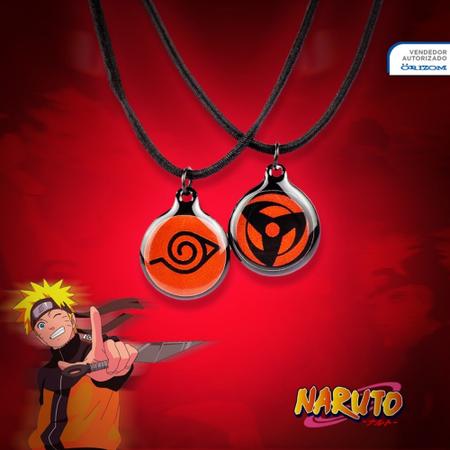 Colar naruto simbolo da aldeia da folha