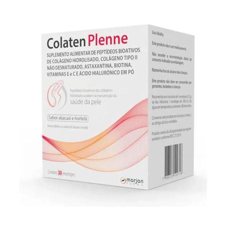 Imagem de Colaten Plenne 30 Envelopes Colágeno Hidrolisado + Colágeno Tipo II