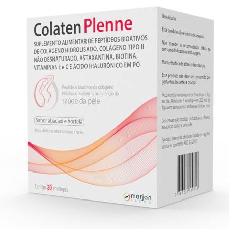 Imagem de Colaten Plenne Colágeno Tipo II Sabor Abacaxi e Hortelã 30 Envelopes