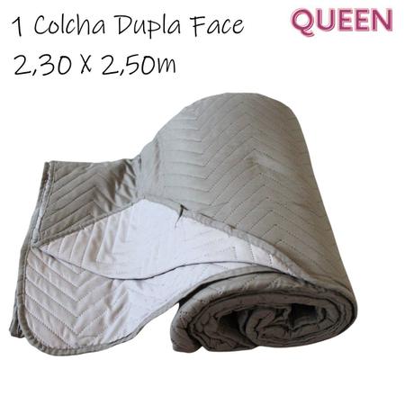 Imagem de Colcha Antialérgica Dupla Face Camesa Colorido Queen Casal