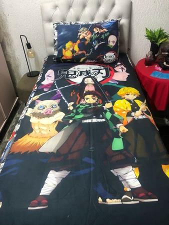 Imagem de Colcha Cobre Cama Demon Slayer