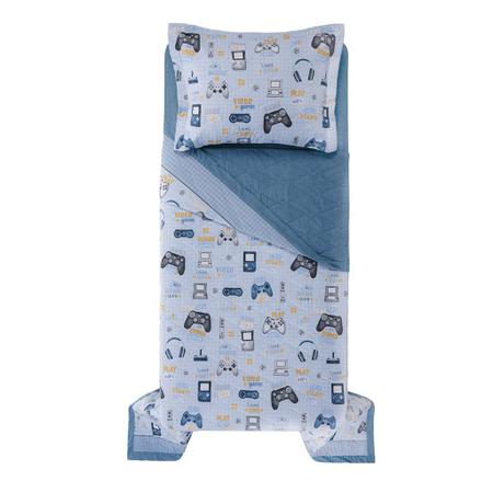 Jogo de Cama Solteiro Infantil Karsten 180 Fios DINOSSAURO 3582338 3 Peças  188x240cm 