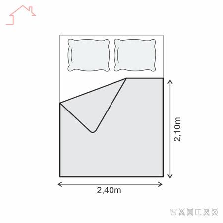 Imagem de Colcha de Microfibra Ultrassônica Casal 