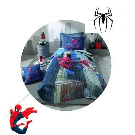 Imagem de Colcha infantil solteiro homem aranha 1 pc 160x235