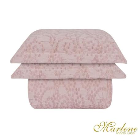 Imagem de Colcha Jacquard Filigrana Rosa King