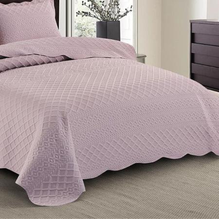 COLCHA SOLTEIRO 160 x 230 ILUSION ORLA ROSE CAMESA Imagem de COLCHA SOLTEIRO 160 x 230 ILUSION ORLA ROSE CAMESA