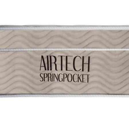 Imagem de Colchão Airtech Spring Pocket Casal (138x188x30) - Molas Superpocket, EPS, D26 Pró - Airtech