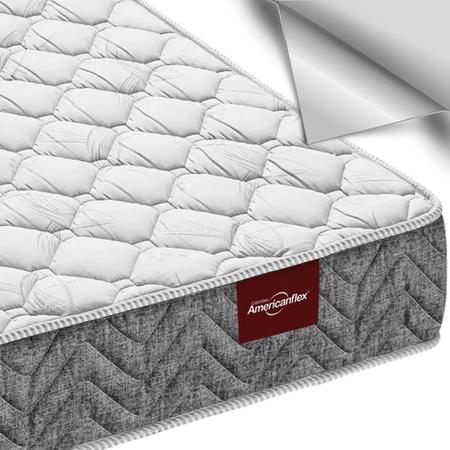 Imagem de Colchão Amx FOAM Espuma D33 Americanflex Solteiro 88x188x14cm 