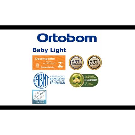 Imagem de Colchão Baby Light D18 (70x130x12) - Espuma D18 Selada, Antialérgico e Antiácaro Ortobom