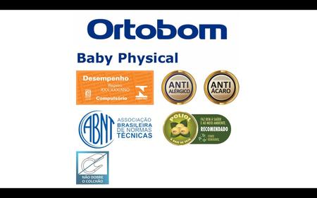 Imagem de Colchão Baby Physical Berço (70x130x10cm) - Ortobom Cor Azul