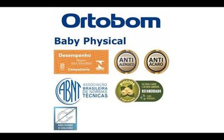Imagem de Colchão Berço Ortobom Baby Physical - 70cm X 130 Cm X 10cm
