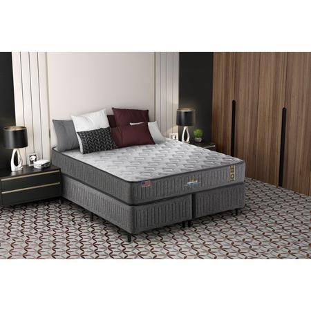 Imagem de Colchão Casal King Koil Mola Superlastic Embrace 30x138x188cm Cinza/Branco