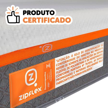 Imagem de Colchão Casal Látex Premium Antialérgico Para Todos Biótipos Zipflex 138x188x25cm