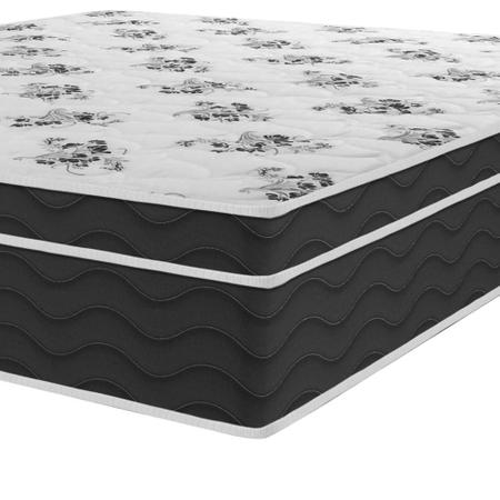 Imagem de Colchão Casal Molas Bonnell Prodormir Black Firme (26x138x188) Branco e Detalhes Black