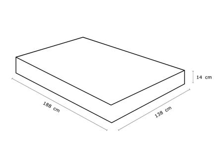 Imagem de Colchão Casal Paropas Espuma D-28 14cm de Altura