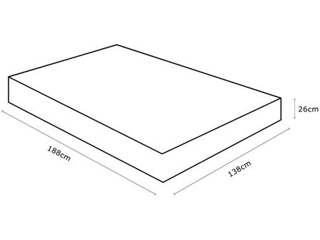 Imagem de Colchão Casal ProDormir Mola 26cm de Alt.