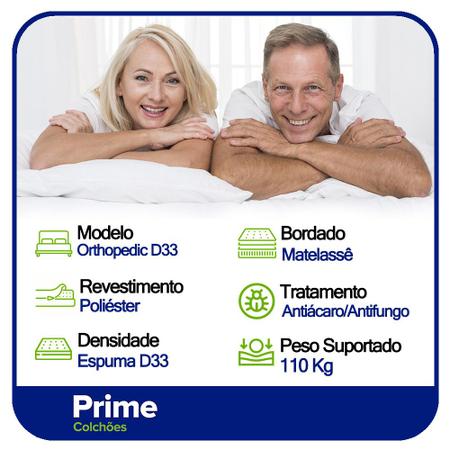Imagem de Colchão Casal Semi Ortopédico Extra Firme Espuma D33 Comfort Prime 30x138x188