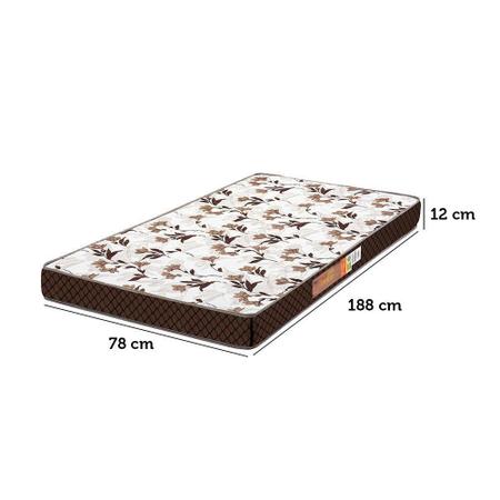 Imagem de Colchão D20 para Cama Infantil 188 x 78 x 12 Cm Marrom Tabaco Polar