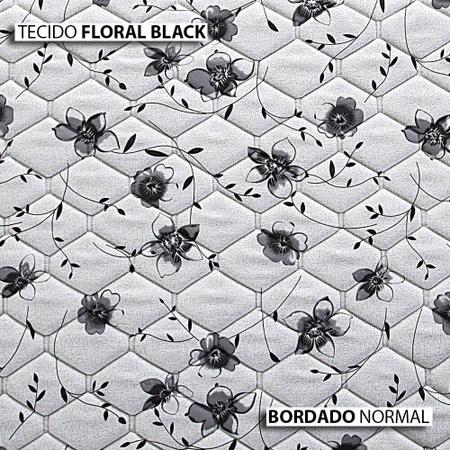 Imagem de Colchão Herval Queen Black, 25x158x198 cm, Bordado, EcoSpuma D60