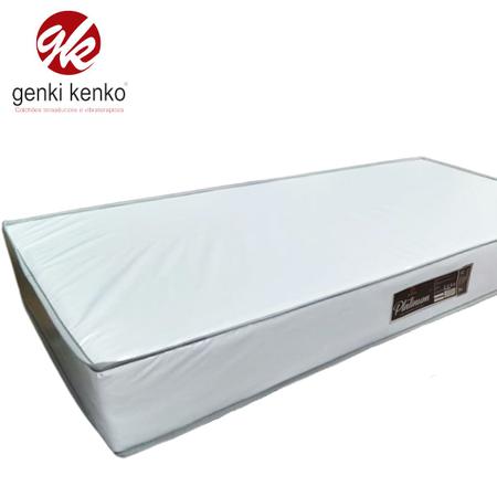 Imagem de Colchão Impermeável Solteiro D28 10X78x188cm Azul ou Branco - Genki Kenko