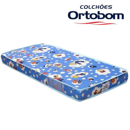 Imagem de Colchão Infantil Baby Physical com Espuma D18 Ortobom (10x70x130) Azul