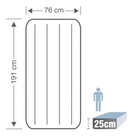 Imagem de Colchão Inflável Intex Solteiro com bomba de inflar embutida 64760