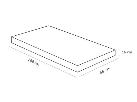 Imagem de Colchão Paropas Solteiro Espuma D33 88x188cm