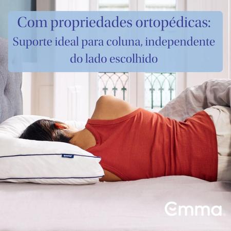 Imagem de Colchão Queen Emma Duo Comfort - 10 anos de garantia, conforto ortopédico dupla face -158x198cm