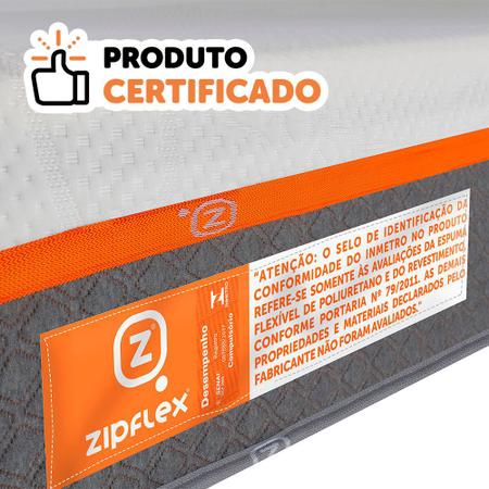 Imagem de Colchão Queen Molas Ensacadas Látex Premium Para Todo Biótipo Zipflex 158x198x25cm