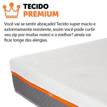 Imagem de Colchão Queen Molas Ensacadas Látex Premium Para Todo Biótipo Zipflex 158x198x25cm