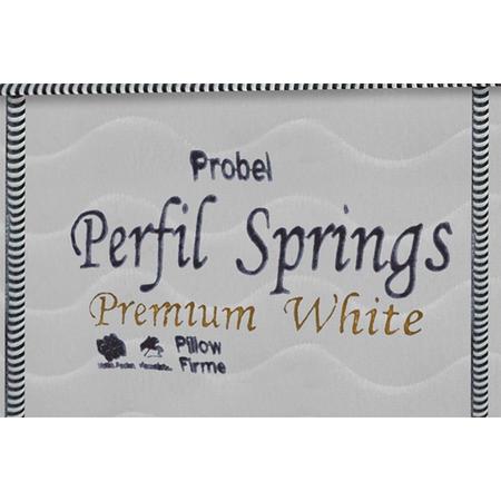 Imagem de Colchão Queen Molas Ensacadas  MasterPocket Perfil Springs Premium Pillow Top White (158x198x32) - Probel