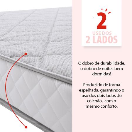 Imagem de Colchão Solteiro Espuma D33 A Vácuo Ortopédica Certificada BF Colchões 78x188x17cm