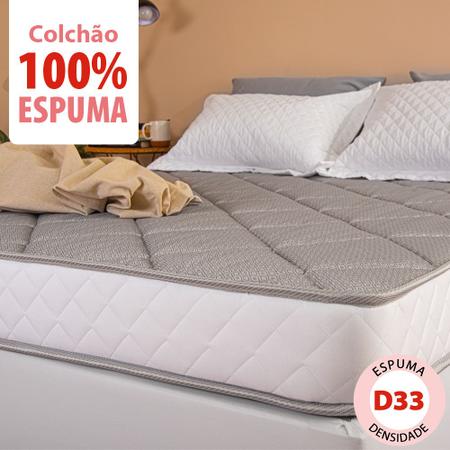 Imagem de Colchão Solteiro Espuma D33 A Vácuo Ortopédica Certificada BF Colchões 78x188x17cm