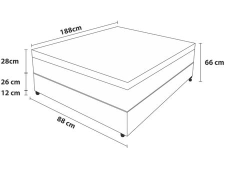 Imagem de Colchão Solteiro Probel Mola Ensacadas