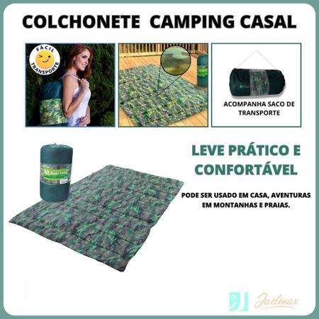 Imagem de Colchonete para Dormir Casal  Montlong FA 190x130 - Ideal para acampamento - Acompanha sacola para Transporte