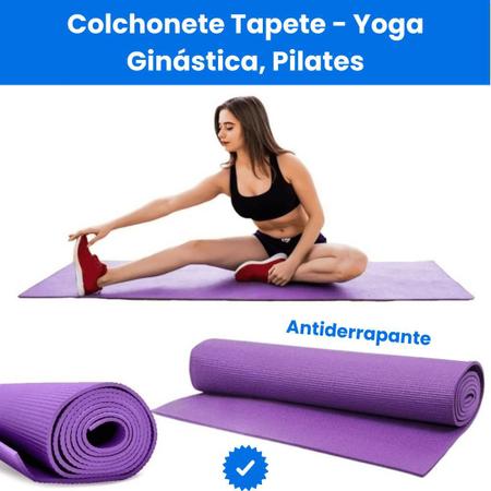 Colchonete Tapete Yoga Ginástica Pilates 1,73m x 61cm x 04mm - RedStar -  Tapete para Yoga e Pilates - Magazine Luiza