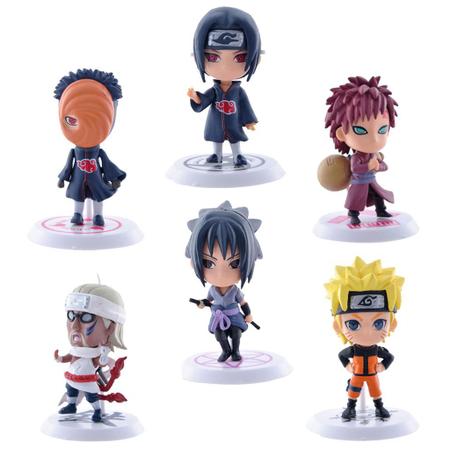 Mega Combo Naruto Action Figure + Polaroide Anime Bonecos Novo