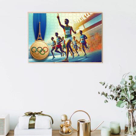 Imagem de Coleção 2 Quebra-cabeças Esportes Olimpicos Atletismo de 60 peças