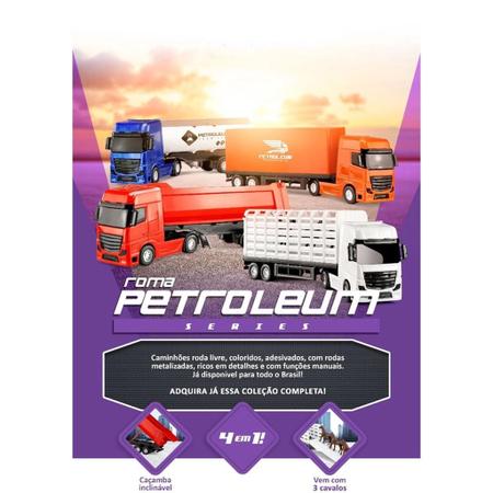 Kit 4 Caminhão de Brinquedo Petroleum Series 4 em 1 - Lojas Magal