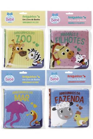 Imagem de Coleção amiguinhos - um livro de banho - 4 vol - Kit de Livros