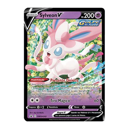 Coleção Cartas Pokemon Evoluções de Eevee Herois V Lata 25 Cartas