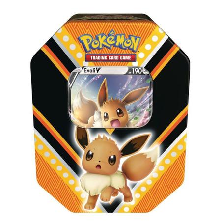 Coleção Cartas Pokemon Evoluções de Eevee Herois V Lata 25 Cartas - Copag -  Deck de Cartas - Magazine Luiza