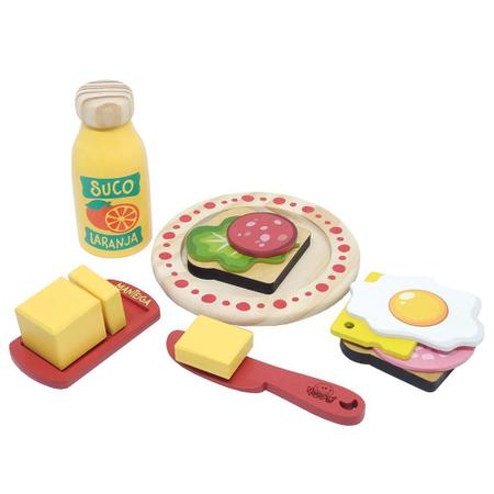 Coleção Comidinhas Kit Lanche Brinquedo Infantil Em Madeira - Newart Imagem de Coleção Comidinhas Kit Lanche Brinquedo Infantil Em Madeira